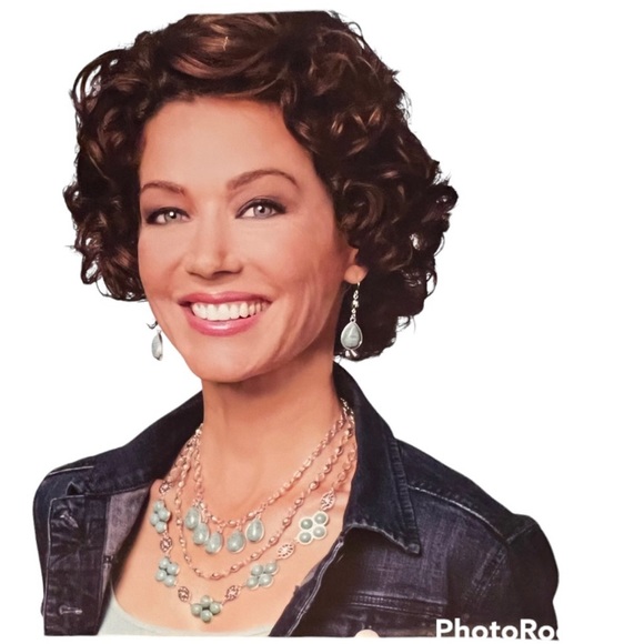 NEW Premier Designs Switch it Up Necklace- multistrand silver & turquoise 8 in 1 - Picture 4 of 7